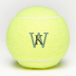 Simple Custom Sage Monogram Tennis Balls