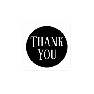 Simple Custom Thank You Rubber Stamp