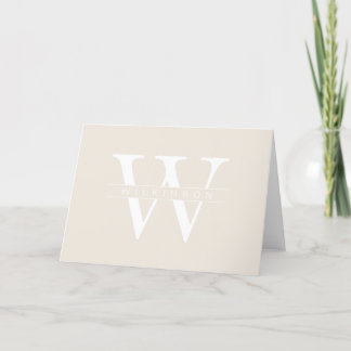 Simple custom wedding thank you card