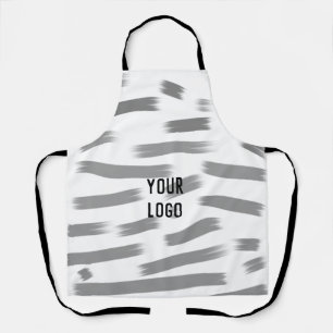 simple custom yellow blue watercolor add logo mini apron