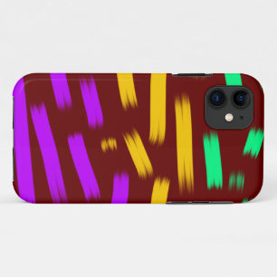 simple custom yellow blue watercolor add logo mini iPhone 11 case