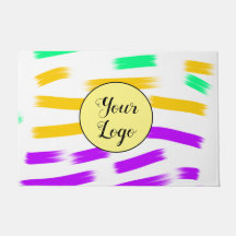simple custom yellow blue watercolor add logo mini