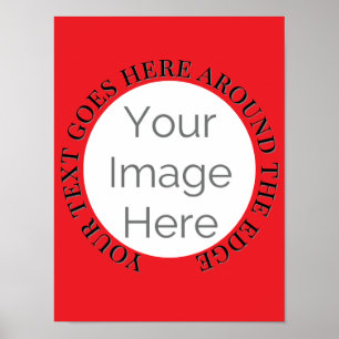 simple custom your image here, photo edit text  poster