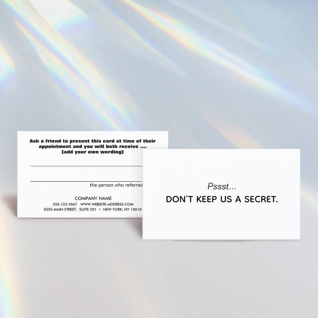 Simple Customer Referral Card (Creator Uploaded)