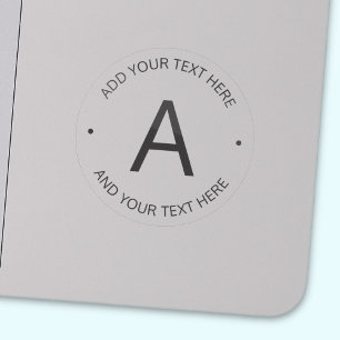 Simple Customisable Text Grey & Transparent