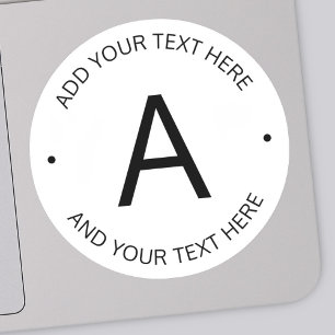 Simple Customisable Text   Transparent with Black