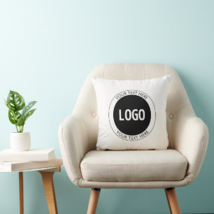 Simple Customisable Text & Your Logo or Image Cushion
