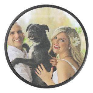 Simple Customised Photo Hockey Puck