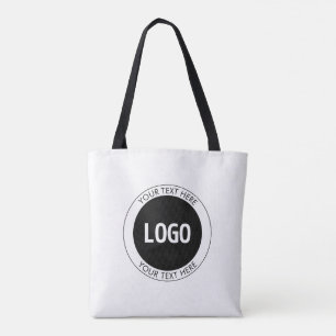 Simple Customizable Text & Your Logo or Image Tote Bag