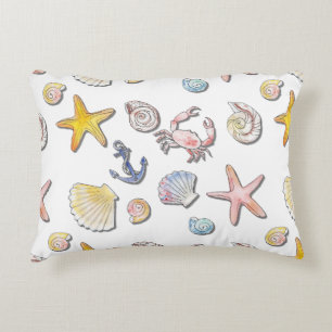 Simple Cute Beach Design Decorative Cushion