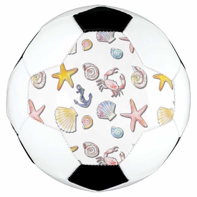 Simple Cute Beach Design  Football (Front)