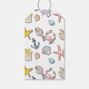 Simple Cute Beach Design Gift Tags