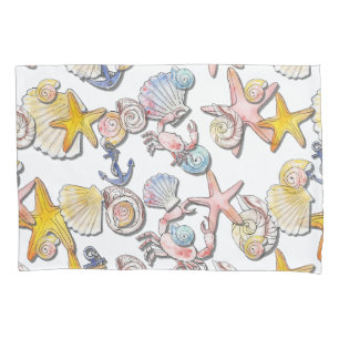 Simple Cute Beach Design Pillowcase