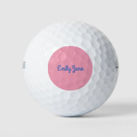 Simple Cute Blue and Pink Personalised
