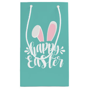 Simple Cute Bunny Ears Happy Easter   Gift Bag