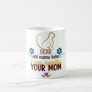 Simple Cute Cat Mum Mothers day gift Coffee Mug