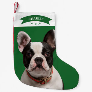 Simple Cute Custom Photo Pet Dog Small Christmas Stocking