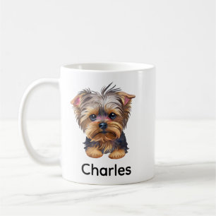 Simple Cute Dog Name Adorable Realistic  Coffee Mug