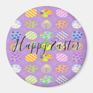Simple cute Easter Classic Round   Magnet
