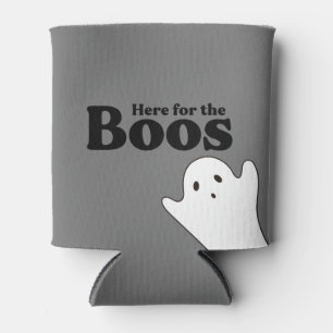 Simple Cute Here for the Boos Ghost Can Cooler