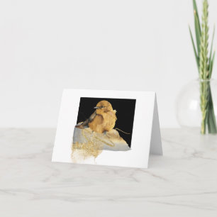 Simple Cute Little Bird, Blank  Thank You Card