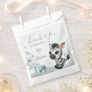 Simple cute little zebra favour bags