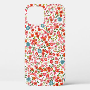 Simple cute pattern in small-scale flowers. High-c iPhone 12 Case