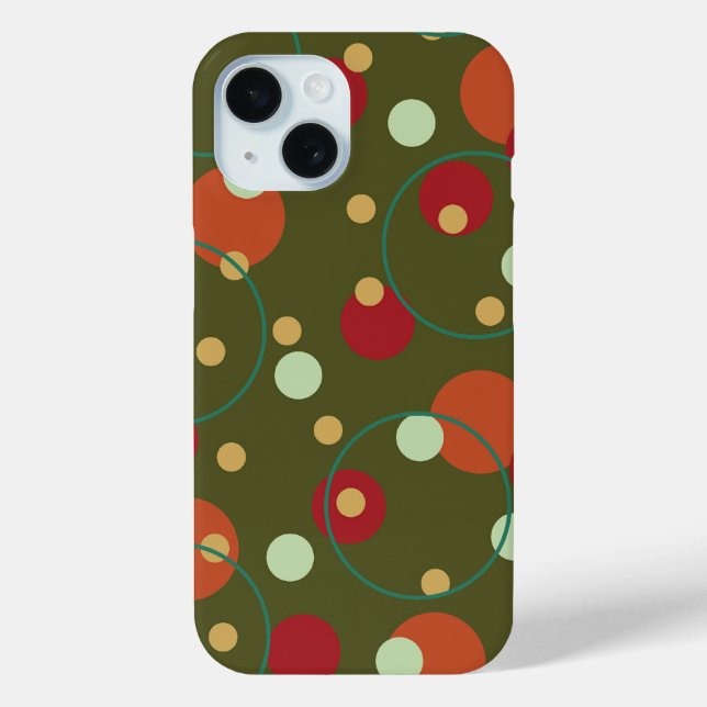 Simple Cute Polka Dots Pattern Fun Bubbly Circles Case-Mate iPhone Case (Back)