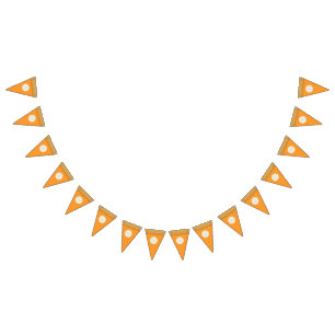 Simple Cute Pumpkin Pie Fall Autumn Thanksgiving Bunting