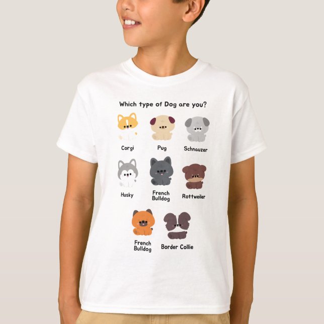 Simple Cute Puppy Dog T-Shirt (Front)