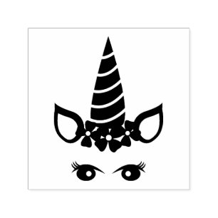 Simple Cute Unicorn Silhouette Self-inking Stamp
