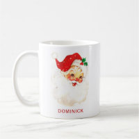 Simple Cute Vintage Santa Claus Christmas