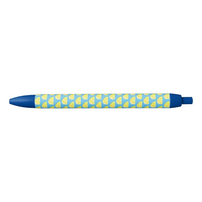 Simple Cute Yellow Lemon Slice Pattern Pen (Front)