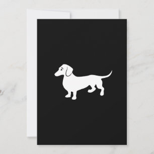 Simple Dachshund Customisable Invitation