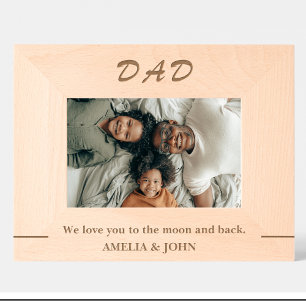 Simple Dad Quote Custom Wood Picture Frames