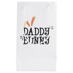 Simple Daddy Bunny Easter Typography   Gift Bag