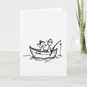Simple Dads Fishing Trip Card