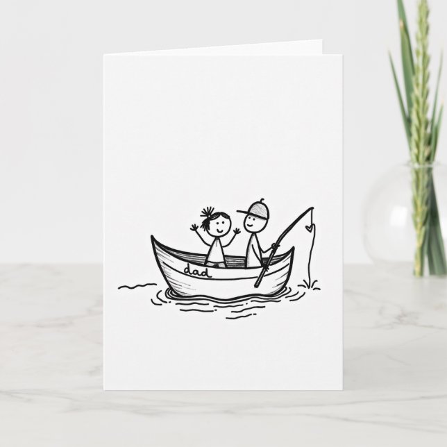 Simple Dads Fishing Trip Card (Front)