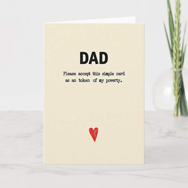 Simple Dads Poverty Token Card (Front)