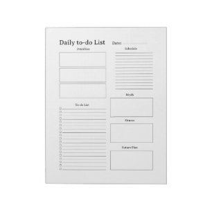 Simple Daily To‑Do List Notepad