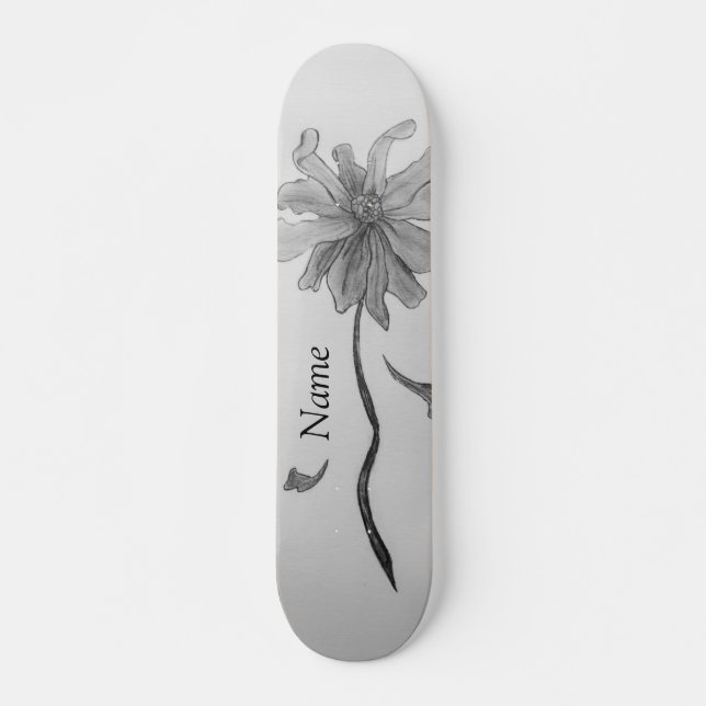 Simple Daisy Name Skateboard (Front)