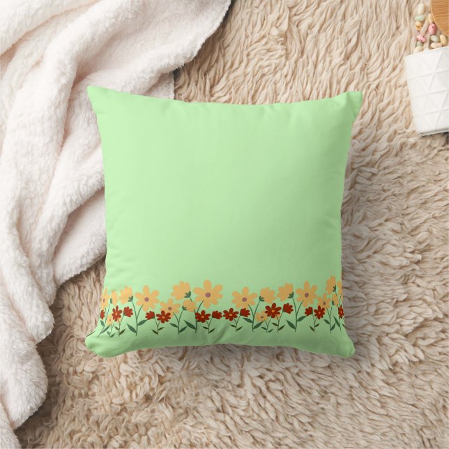 Simple daisy wildflowers bouquet floral wedding cushion (Blanket)