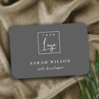 Simple Dark Black Custom Promotional Business Logo