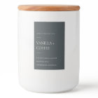 SIMPLE DARK BLUE BLACK MINIMAL MODERN CANDLE
