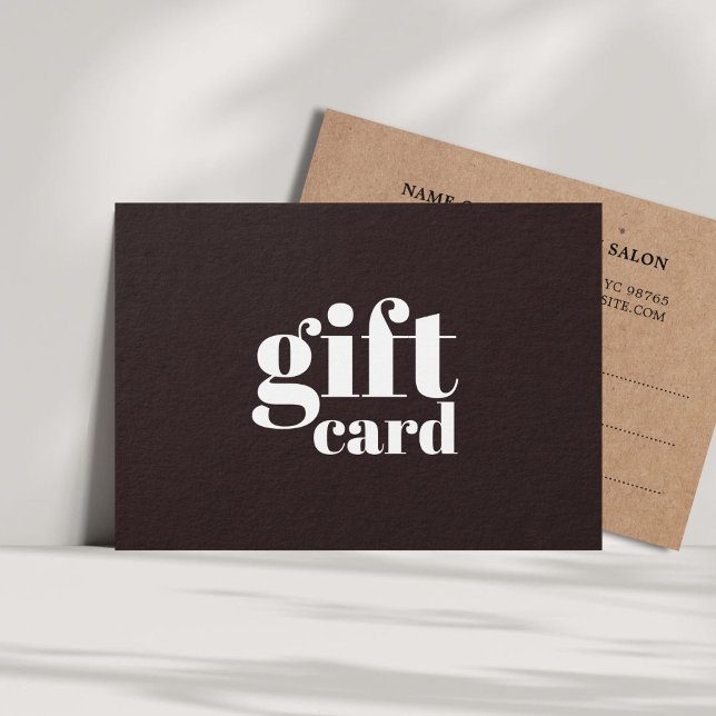 Simple Dark Grey Printed Kraft Beauty Salon (Creator Uploaded)