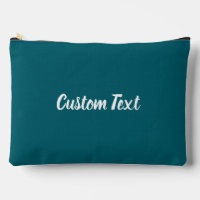 Simple Dark Teal and White Script Text Template