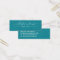 Simple Dark Teal White Script Earring Display Card