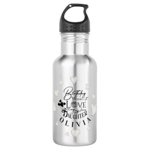 Simple Daughter Birthday Calligraphy Custom Name 532 Ml Water Bottle