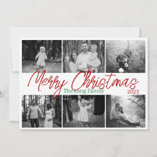 Simple Days 6 Photo Family Christmas Card