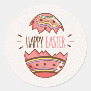 Simple Decorative Easter Egg   Sticker Seal